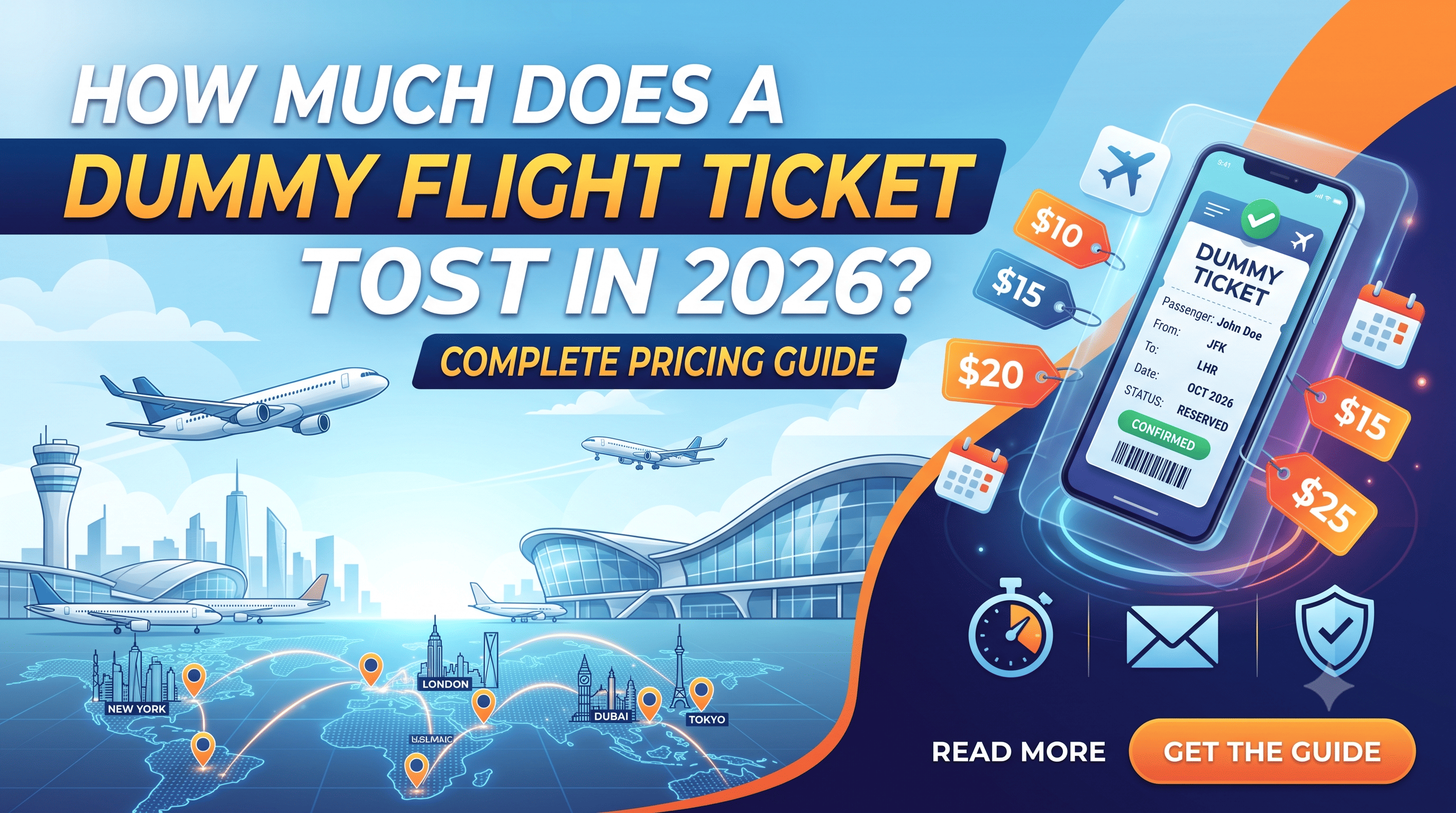 How Much Does a Dummy Flight Ticket Cost in 2026? Complete Pricing Guide